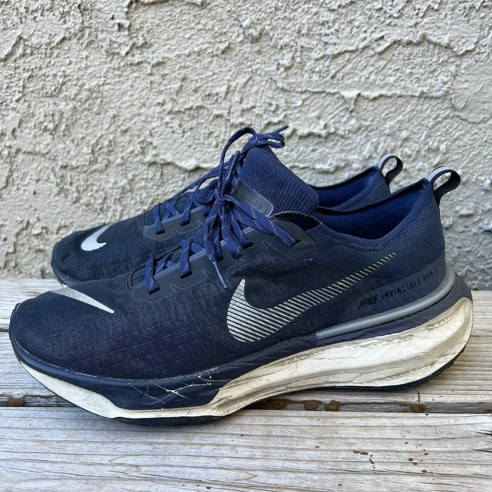 Nike Shoes Men Size 12 ZoomX Invincible Run Flyknit 3 Navy